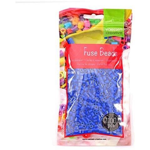 Vaessen Beads Fuse Creativi Blu Set Di 1.100 Pezzi Per I Mestieri Di Diy Con I Bambini I Monili Che Fanno In Casa Decorazioni E Altri Crafty Idee 5mm - Foto 1