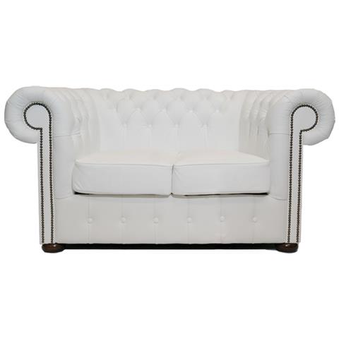 Divano Class Pelle | 2 Posti | Bianco | 12 Anni Di Garanzia - Foto 1