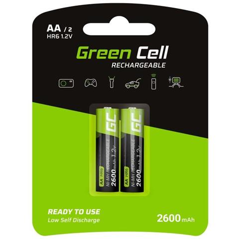 GR05 Batteria per uso domestico ricaricabile Stilo AA Nichel-Metallo Idruro - Foto 1