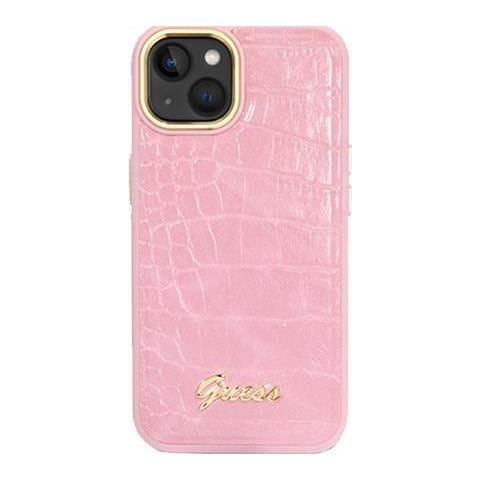 Hard Cover Croco Pu Pink, For Iphone 14, Guhcp14shgcrhp (guhcp14shgcrhp) - Foto 1