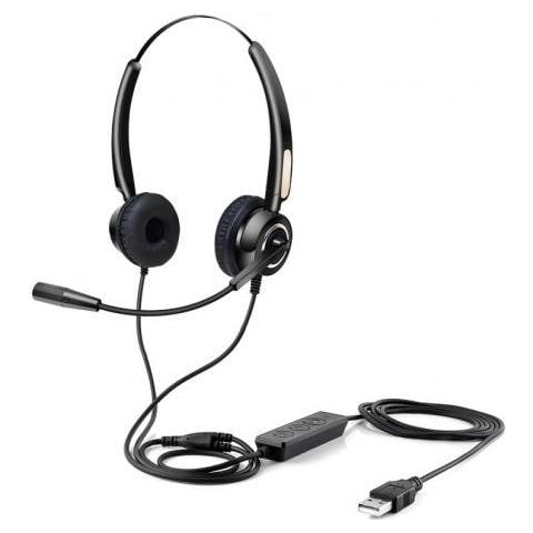 Factory Usb Headset With Remote Control Auricolare Cablato A Padiglione Usb Tipo A Nero - Foto 1