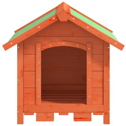 Cuccia Per Cani Marrone 65x65x61,5 Cm In Legno Massello Di Pino - Foto 2
