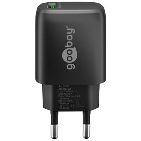 Caricabatterie Rapida IPW-USB-QB18B con Potenza 18W Colore Nero - Foto 3