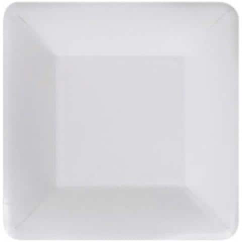 Set Di Piatti Algon Monouso Bianco Cartone Quadrato 18 Cm (10 Unità) - Foto 2