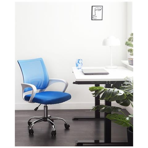 Sedia Da Ufficio Solid Blu - Foto 7