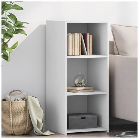 Credenza Bianca 40x41x93 Cm In Legno Multistrato - Foto 1