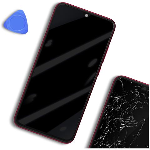 Schermo Redmi Note 7 Lcd + Vetro Touch + Frame Originale, Rosso - Foto 2