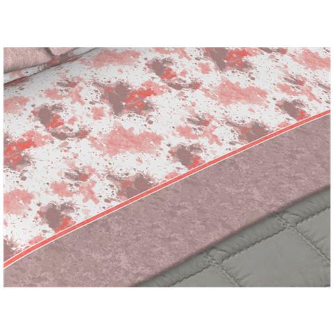 Completo Lenzuola In Morbida Flanella Made Italy Disegno Stain C.n 2 Piazze Rosa - Foto 5