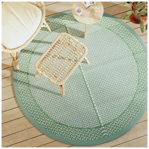 Tappeto Da Esterno Verde 160 Cm In Pp - Foto 1