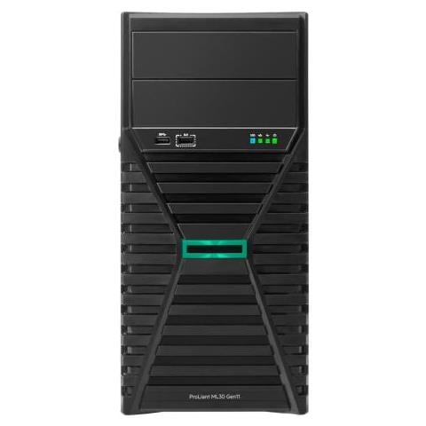 Server ProLiant ML30 Gen11 Intel Xeon E-2434 Quad-Core (3,40 GHz 12 MB) 32 GB (1 x 32 GB) 2 x 480 GB 8 x SFF Intel VROC RAID 800 W - Foto 1