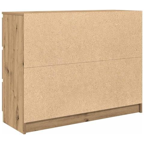 Credenza Rovere Artigianale 100x35x76 cm in Legno Multistrato - Foto 2