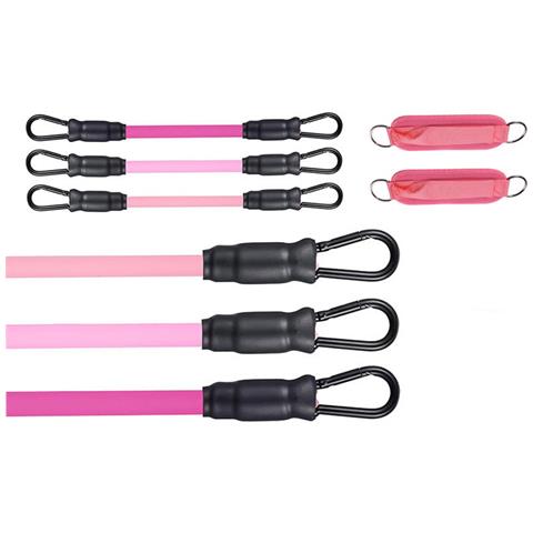 Set Di Fasce Per Caviglia Per Allenamento (rosa Sfumato, 3 Fasce E 2 Cavigliere) - Foto 3