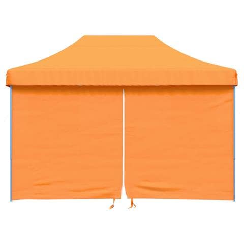 Tendone Per Feste Pieghevole Pop-up Con 4 Pareti Arancione - Foto 3