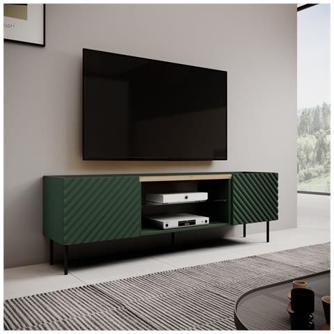 EF ONDA Armadio RTV 180,5x40xH58,39 verde (in piedi o a parete) - Foto 5