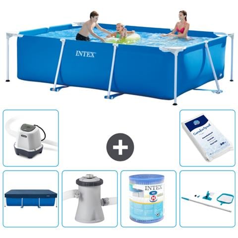Piscina Fuori Terra - Rettangolo - 300x200x75 Cm - Blu - Include Accessori Coordinati A170 - Foto 1