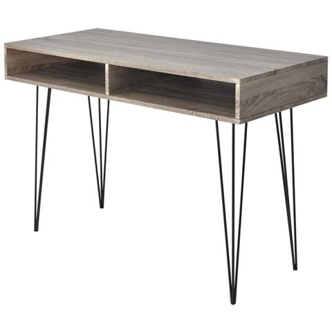 Lusso Casadino -  Scrivania Con 2 Scomparti Grigia - Foto 2