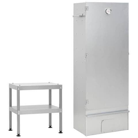 Forno Affumicatore BBQ con Tavolino in Acciaio Zincato - Foto 1