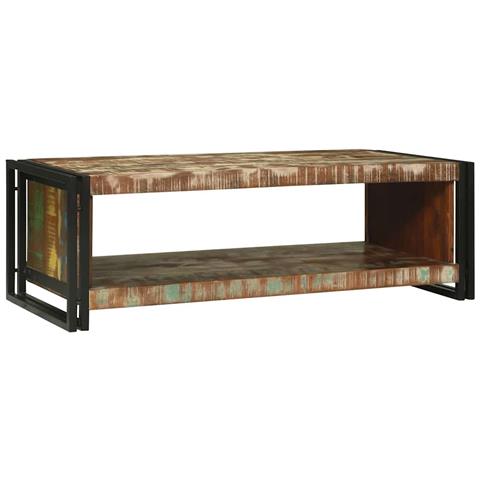 Tavolino da salotto 120 x 50 x 38 cm legno massello di riciclo - Foto 1