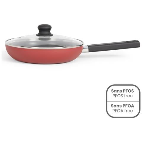 Padella Antiaderente Da 26 Cm Con Coperchio - Mep153r - Foto 1