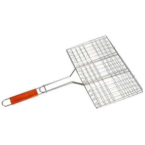 Griglia per pesce Elitehoff E-6256 con manico in legno 34x22cm - Foto 1