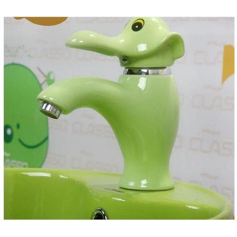 Rubinetto per lavabo da bagno, Blackswan, tipo M289 Elephant, modello verde, misura 16 cm - Foto 2