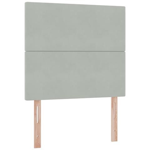 Letto con contenitore e materasso Grigio chiaro 90 x 190 cm - Foto 9