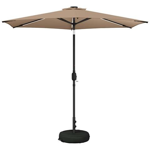 Parasol da Giardino con Luci LED 270 x 270 cm Poliestere - Foto 1