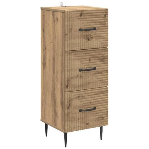 Mobile con Cassetti Rovere Artigianale 33 x 34,5 x 89,5 cm - Foto 1