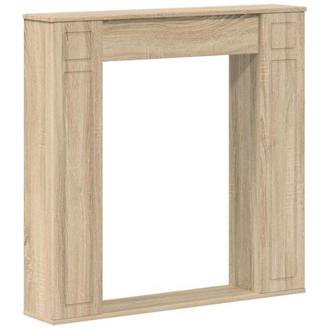 Cornice per camino Rovere Sonoma 100 x 20 x 100 cm - Foto 1