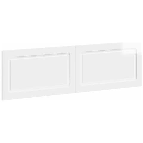Testiera da Muro UTRECHT Bianco Lucido Legno ingegnerizzato - Foto 1
