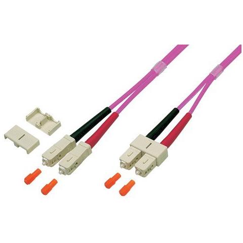 ILWL D5-B-030 / OM4 - Cavo Fibra Ottica SC / SC 50/125 Multimodale 3m OM4 - Foto 1