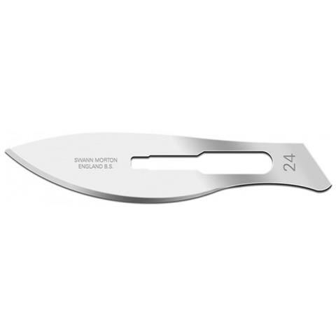 LAME BISTURI SWANN-MORTON C / S N. 24 - sterili - Foto 1