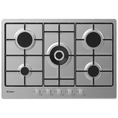 Piano Cottura CHW74WX a Gas 5 Fuochi Gas Colore Acciaio Inox - Foto 3