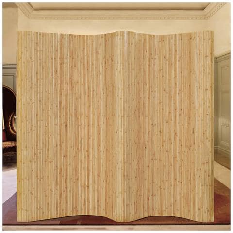 Pannello Divisore Per La Stanza In Bambù Naturale 250x195 Cm - Foto 2