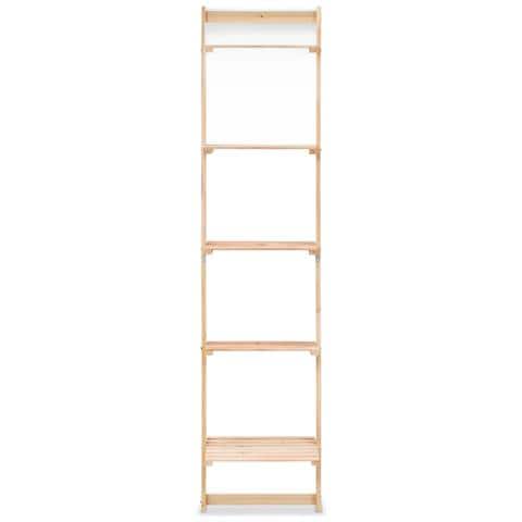 Scala Portaoggetti A Parete In Legno Di Cedro 41,5x30x176 Cm - Foto 6