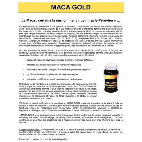 Amplificatore Sessuale Maca Gold - Foto 2
