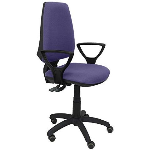 Modello 14 cp - sedia Da Ufficio Ergonomica Con Meccanismo Permanente, Regolabile In Altezza E Ruote Parquet - sedile E Schienale Imbottiti In Tessuto Bali (braccioli Regolabili In Altezza) 109x46x46 Cm Nero - Foto 2