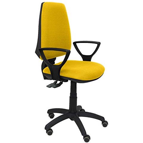 Modello 14 cp - sedia Da Ufficio Ergonomica Con Meccanismo Permanente, Regolabile In Altezza E Ruote Parquet - sedile E Schienale Imbottiti In Tessuto Bali (braccioli Regolabili In Altezza) 109x46x46 Cm Nero - Foto 6