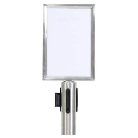 Display Informativo In Acciaio Avvitabile Su Colonna Classic A4 Cromato Rs-sign-a4-ps - Foto 1