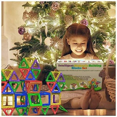 Magnetico Building Blocks Regalo 94pc Bambini Magnetics Costruzione Blocco Giochi Per Giocattoli Per Bambini Ragazzi E Ragazze Creativit Formazione Per Age 3 4 5 6 7 Anni - Foto 4