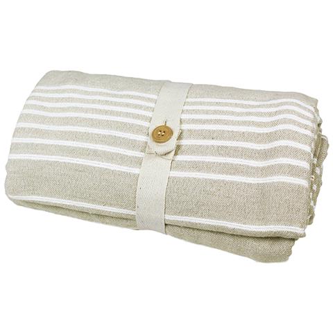 Copriletto, Copridivano, Telo Copritutto Multiuso Per Arredo - Irene Beige - 250x250 Cm - Foto 4