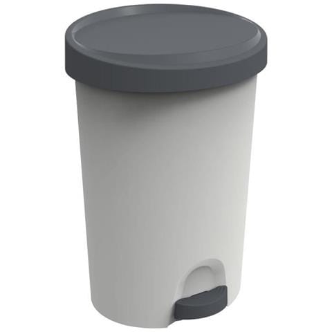 Pattumiera Stepy Da 45 L - Apédale - Per Sacco Da 50 L - 40,9 X 35,1 X 60,4 Cm - Grigio Cemento - Plastica - Foto 1