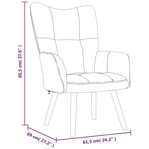 Poltrona Relax con Poggiapiedi Grigio Chiaro in Velluto - Foto 10