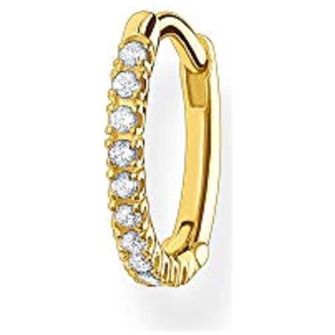 Cr659-414-14 - Orecchini A Cerchio Da Donna, In Argento Sterling 925, Con Chiusura A Clip, 1,30 Cm - Foto 1