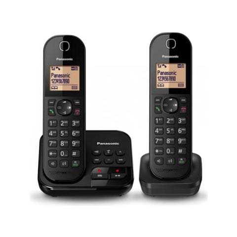 Telefono Cordless Panasonic Con Ab Kx-tgc422gb Duo - Nero - Foto 1