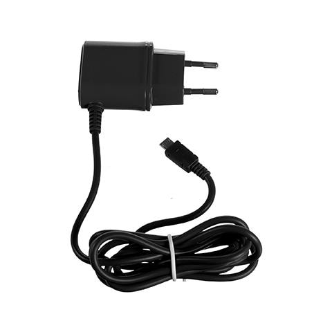 TRAVEL CHARGER MICROUSB 1A / 5W BLACK - Foto 1