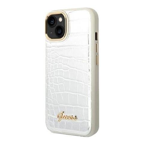 Hard Cover Croco Pu Silver, For Iphone 14, Guhcp14shgcrhs (guhcp14shgcrhk) - Foto 1