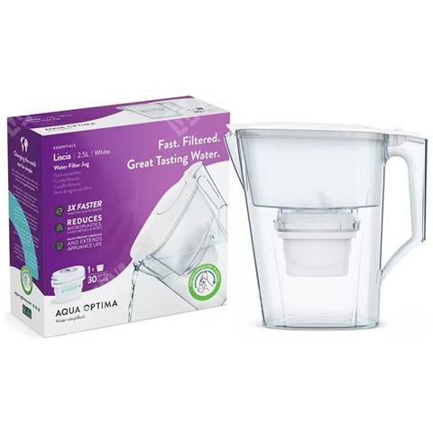 Liscia Caraffa Filtro Acqua e Cartucce Filtro Acqua 1 x 30 Giorni Evolve Capacità 2,5 Litri - Foto 1