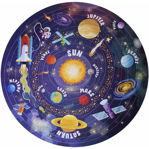 Puzzle Apli Solar System Circolare 48 Pezzi 50 Cm - Foto 6