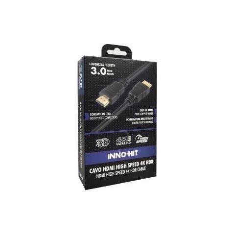 Cavo HDMI High-Speed 4K HDR 60hz 3m Nero - Foto 1